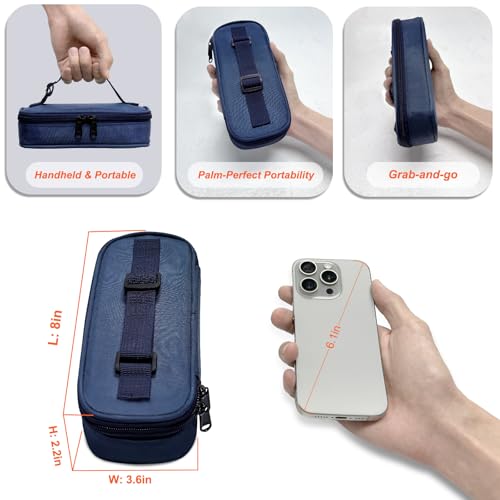 Esaytool Insulin Cooler Travel Case for Vial, Portable Insulated Medication Cooler for Diabetes – TSA Approved, Keep Peptide Vials & Medicine Bottles Refrigerated, Small Diabetic Cool Bag - image 2