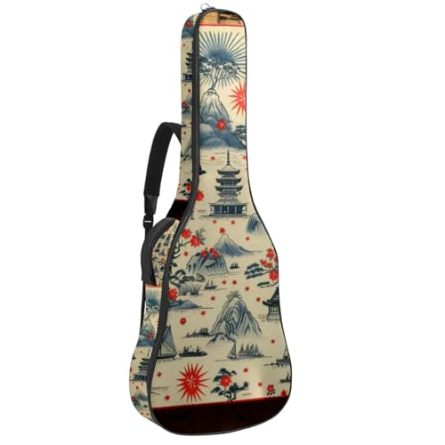 Sac pour guitare acoustique grand modèle housse de transport multicolore voyage