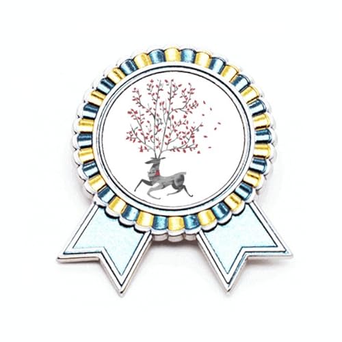 Broche renne artistique en métal taille M pour sublimer vos tenues