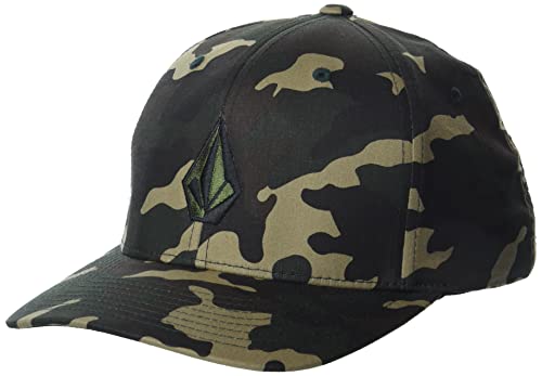 Volcom Men's Full Stone Heather Xfit Hat, Camouflage, Small/Medium #TOP25