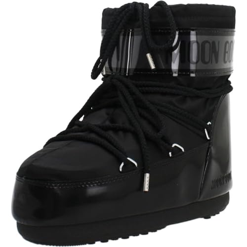 Moon Boot Moon Boot Classic Low Glance Laarzen Dames Zwart - 36/38 - Snowboots Shoes