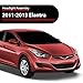 ANDPLAY Headlight Assembly Headlamp Compatible with Elantra Sedan 2011-2013 Clear Lens Chrome Housing Amber Reflector Left & Right Side
