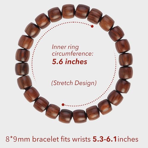 Image of Prayer Bead bracelet Mala Beaded Bracelets for Men Women 12 /15MM