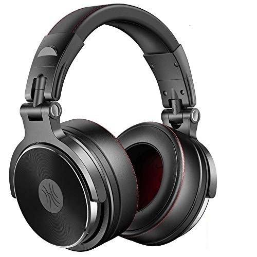 Headphone Filaire Surround Pliable for téléphone Portant des moniteurs Professionnels DJ Écouteur de Jeu au Casque Casque Gamer (Color : Black) Cover