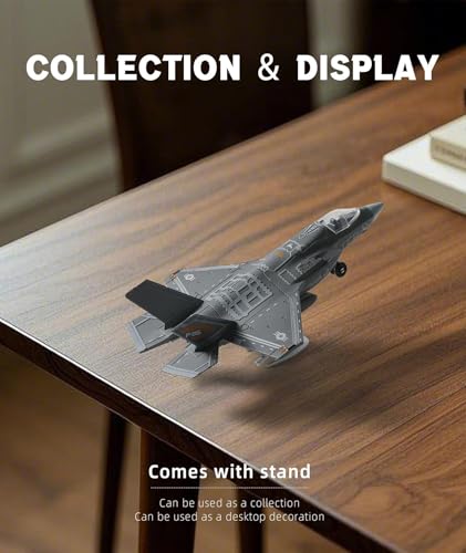 Image of Fighter Jet Toy, Fighter Jet Model, Fighter Jet, 1:75 F-35 Stealth Fighter Model, Highly Detailed Collectible for Aviation Enthusiasts, for Home and Office Display