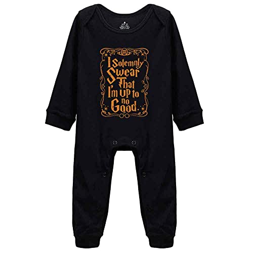 Image of Snagminio I Solemnly Swear I Am Up to No Good Unisex Baby cloths Birth Announcement Bodysuit Newborn Rompers