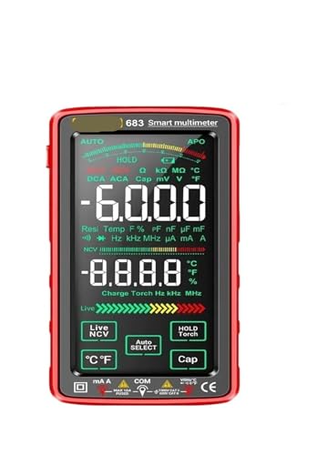 Multimètre 683 AC/DC automatique, ampèremètre tactile et testeur de diodes 6000 points