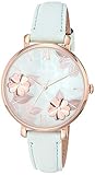 Fossil Jacqueline Three-Hand Leather Watch Es4813 Rose Gold Mint Green Leather One Size
