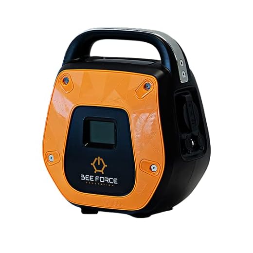 BEE FORCE New Portable Solar Generator and Power Bank 500Wh Battery Capacity, 600W Peak Power, 300W Continuous Power. Power Station for Camping Trips, Emergencies, CPAP Devices, Power Storage.