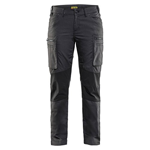 Blaklader 71591146 PANTALON DE SERVICE POUR DAMES EN STRETCH, Gris foncé/ Noir, taille C38