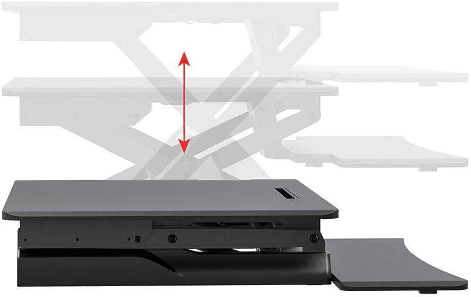 Black Friday Sale 2022 Monoprice Full-Size Sit-Stand Workstation Converter - 35.4 x 23in Table Top, Single Display, Height Adjustable 5.9-19.7 - Workstream Collection Super Sale 🛒 Monoprice Full-Size Sit-Stand Workstation Converter - 35.4 x 23in Table Top, Single Display, Height Adjustable 5.9-19.7 - Workstream Collection