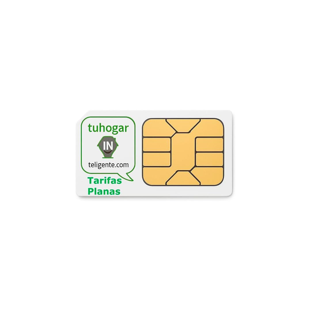 Tarjeta SIM Multiformato | Tarifa Plana | Datos y Llamadas Ilimitadas | para Móviles, Alarmas, Router, Cámaras, Relojes | SIN Permanencia | GSM-2G/3G/4G/5G | Llamadas | SMS | Datos
