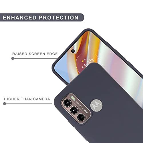 Image of SPRIG Compatible with Moto G60 Premium SilkTone (Liquid Silicone) Back Cover Drop Tested Shock Proof Mobile Case for Men, Women, Boys and Girls with Camera Protection (Charcoal Grey)