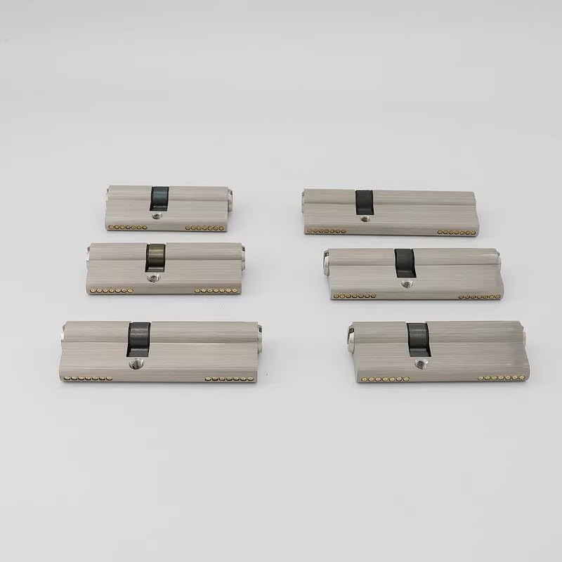 Cerradura de cilindro europeo, aleación de Zinc, cerradura excéntrica de doble apertura, 70-30-40mm, 5 llaves, cilindro, barril de puerta