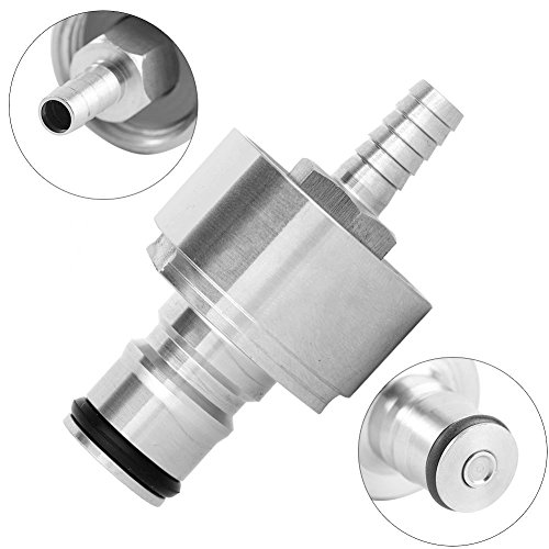 Tappo Carbonatazione per Bottiglia Birra in Acciaio Inossidabile, Adattatore Ricarica compatibile con 6 cm