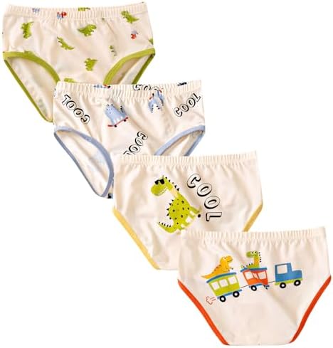 Maeau Boys Pants, Junior Boys, Shorts, Kids, Boys, Cotton, Underwear, Breathable, Soft, Sweat Absorbent, Quick Drying, Stretchy, Cute, Kindergarten, Elementary School Students, Set of 4