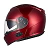 VCAN Bluetooth Integrated Full Face Motorcycle Helmet with Dual Visor