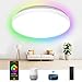 Produktbild Smart LED Deckenleuchte Dimmbar, Etersky 24W Led Deckenlampe RGBW Farbwechsel, Wifi IP54 Wohnzimmerlampe Kompatibel mit Alexa/Google Home, Ideal für Schlafzimmer Kinderzimmer Badezimmer Ø35cm