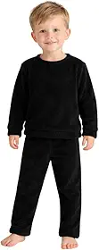 Pijama Infantil Microfibra Fleece, Conjunto Manga Longa para Meninos e Meninas, Inverno, 100% Poliéster