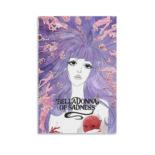 URAUIH Póster de la película Belladonna of Sadness para dormitorio, sala de estar, pared, 60 x 90 cm, estilo sin marco