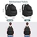 Mancro Diaper Bag Backpack, Extra Large Capacity Baby Diaper Backpack with 2 Insulated Pockets and Stroller Strap, Water Resistant Mens Diaper Bag for Travel，Black