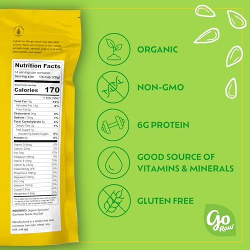 Go Raw 0859888000097 Organic Sprouted Sunflower Seeds thumb #3