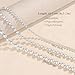 KissYan Silver Beaded Necklace for Women, 14K White Gold Plated Adjustable High-Polished Basic Metal Ball Bead Chain Choker Necklace Minimalist Fashion Jewelry Gifts (Large-WG)