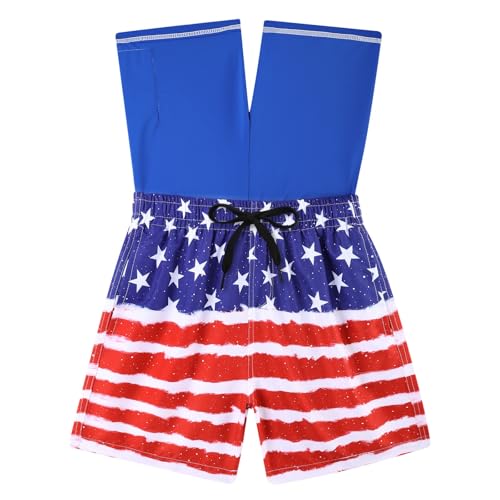 Image of Cozople Boys Swim Trunks Compression Liner Swim Shorts Quick Dry Bathing Suit with Boxer Brief Swimwear 2-20T