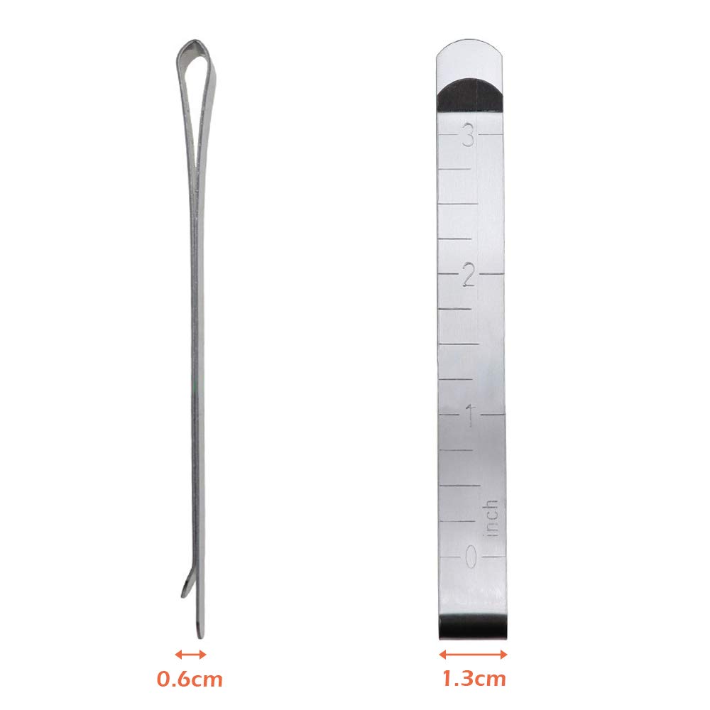 Mollette da cucito in acciaio inox, clip in metallo, 20 pezzi per vestiti, quilting, fissaggio e marcatura