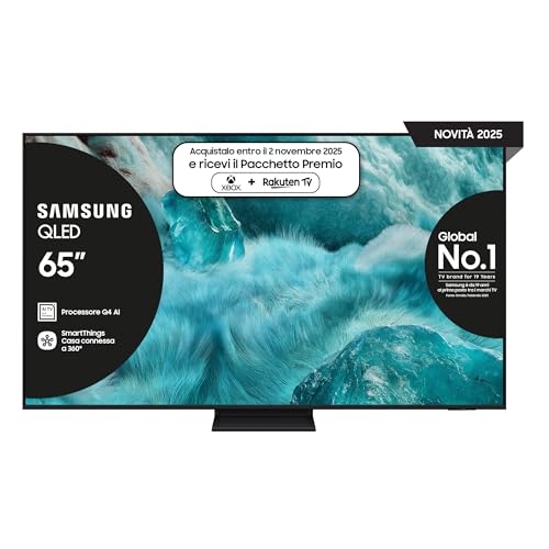 Samsung Smart TV 65'' QE65Q7F5AUXZT QLED 4K, Q4 AI Processor, 4K Upscaling, OTS Lite, Slim Look Design, 2025