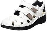 Berkemann Larena, Sandale Trekking, Femme, Blanc, Veau