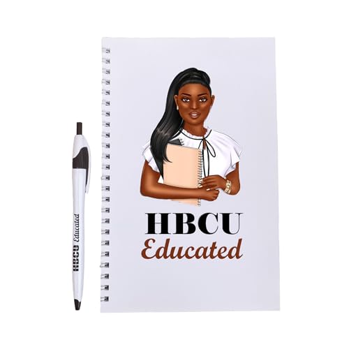 Coffret carnet de notes HBCU papier premium 50 feuilles lignées et stylo chic