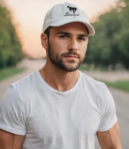 Image of Bronco Dad Hat Vintage Car Lover Embroidered Adjustable Cap