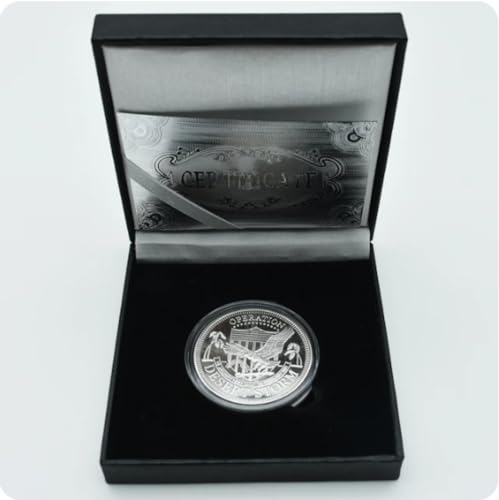 REZAJDUIE Moneda Conmemorativa 1991 Yaer Operación Tormenta del Desierto Moneda de Recuerdo Chapado en Oro/Plata Colección de Monedas de Guerra de Metal Regalo de Negocios