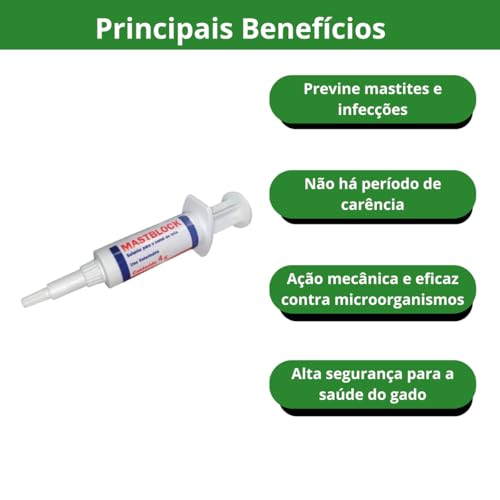 Kit 10 Mastblock Selante Canal Teto Vacas Leiteiras 4g