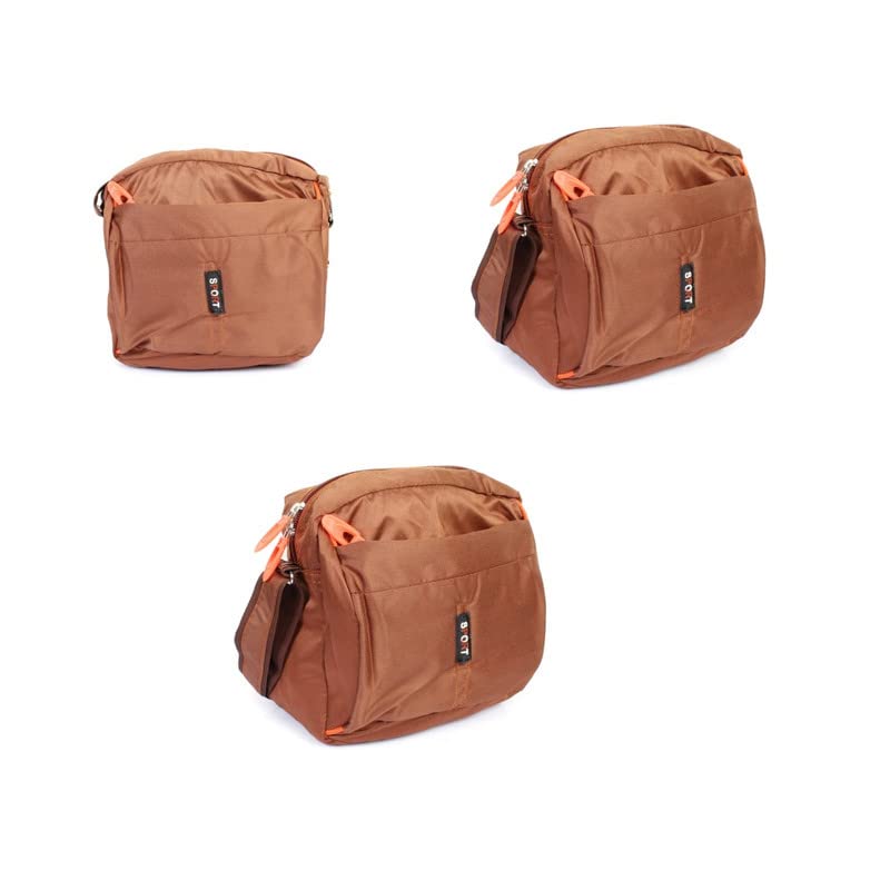 GenericDuffel Bag Multipurpose Side Bag in Black Colour & Zip Closure Storage Bag Lightweight with Inner Pocket for Travel Sports (Pack of 3)(MultiColor)1