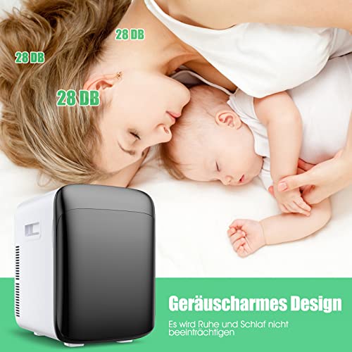 GOPLUS 15 liter mini-koelkast, stil, draagbare autokoelkast met verwarmingsfunctie, elektrische koeler en verwarmer, draagbare koelkast, met ECO-modus, 5 ~ 50 °C, voor auto, thuis, kantoor (zwart) - Image 6