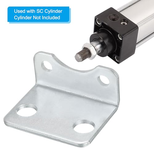 PATIKIL Luftzylinder Verbindung Pneumatische Stange Schiene Montage Halterung 4 Pack Pneumatische Teile Zylinder Installation Stand für 40mm Zylinder Durchm.