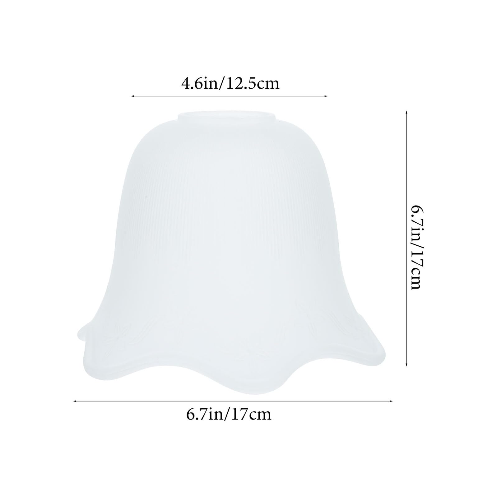 2 pezzi Paralumi in Vetro Delicati per Lampade Soffitto Design Elegante e Protettivo per Abat-jour Moderne in Camera da Letto
