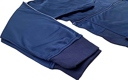 Royal Threads Canada Jaqueta masculina clássica de corrida de corrida e calça de corrida lisa lisa,