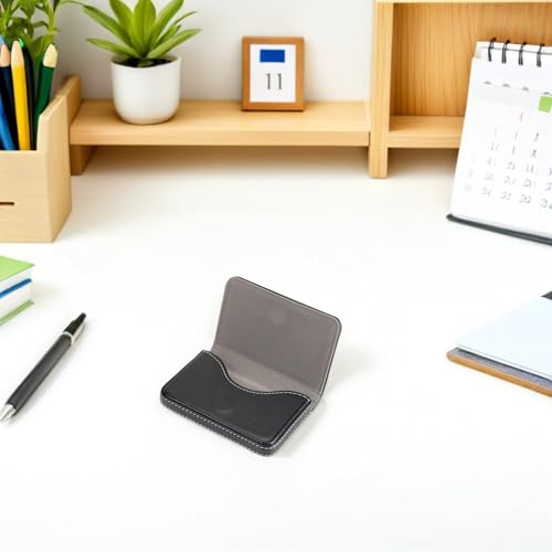 Tarjetero magnético compacto de PU portatarjetas resistente portátil PRETYZOOM 4