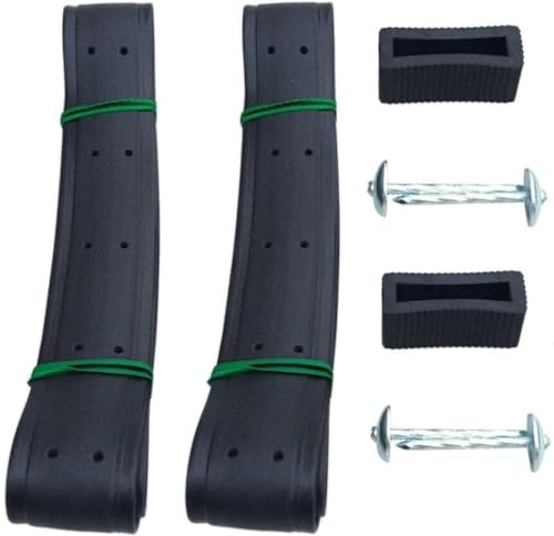 KAHEIGN 2 Pièces 90cm Attaches D'arbres, 3,8cm À Toute épreuve Pièges à Arbres Réglables Pour Arbuste D'arbre De Support (Noir)