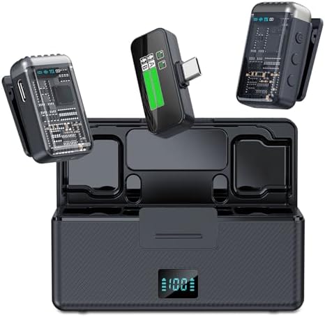Micro Cravate Sans Fil Pour IPhone/Android | Bluetooth, Réduction De Bruit, Avec Trépied Et étui En Cuir