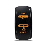 CH4x4 MOMENTARY Rocker Switch Winch in-Out Symbol - Amber LED