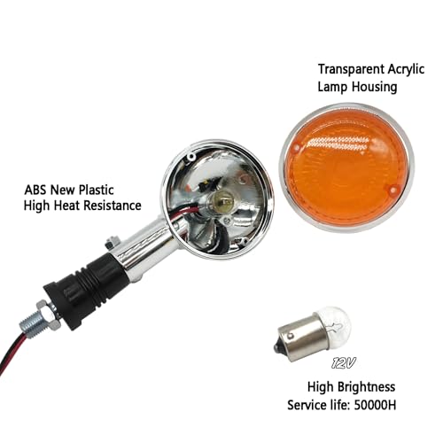 Image of 2Pcs Motorcycle Turn Signal Lights Compatible with Yamaha XV400