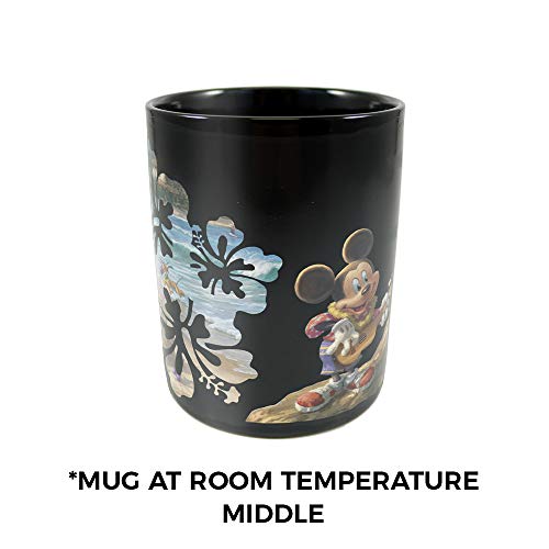 Morphing Mugs Disney – Mickey And Minnie In Hawaii Heat Sensitive Clue Mug – Full Image Revealed When Hot Liquid Is Added - 16Oz Large Drinkware #TOP6