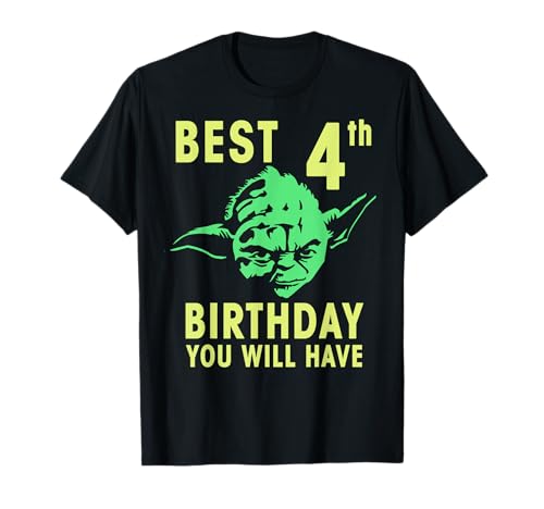 T-shirt Star Wars Yoda Best 4 ans pour enfant motif pochoir stencil