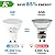 ORALUCE GU10 LED Bulbs, 6 Watt Equivalent to 50W Halogen Light Bulb,Non-dimmable,6500K Cool White, 120 V, 480 Lm,120° Flood Beam Angle, MR16 Shape for Recessed, Track Lighting, Pack of 6