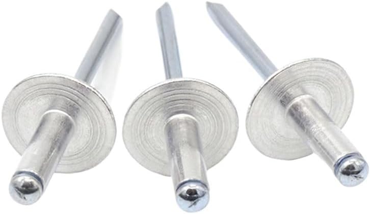 Versatile Rivet Accessories Blind Rivets Waterproof Aluminum Rivets Closed End Rivets Various Sizes And Kits Ideal For DIY Automotive And Furniture Repairs And Wood And Leather Crafts Fasteners(50Pcs,