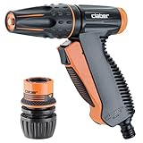 Claber 9561-8546 Watering Gun with Hose Fitting Garden, Black and Orange
